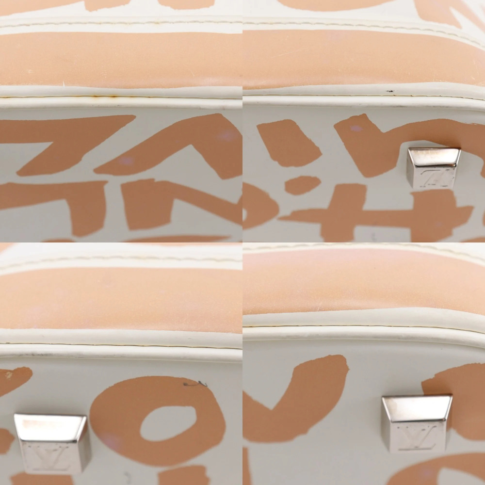 Louis Vuitton Alma PM handbag, Graffiti design, M92180, calfskin, 2001 model,... - Picture 11 of 16